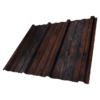 LAMIERA GRECATA FT 540 LEGNO SCURO PER COPERTURA 1010 MM E PER PARETE