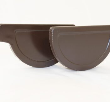 Tappo testata lamiera TDM / Grigio Antracite per grondaia sv 25/28/30/33 sag sx / sv 30 sag dx / sv 33 sag sx / sv 33 sag dx