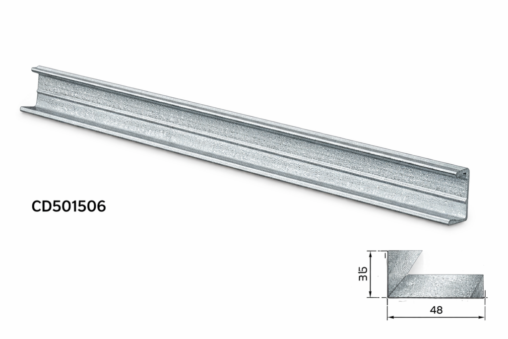 Profilo a C per soffitti FT Metalli codice CD501506