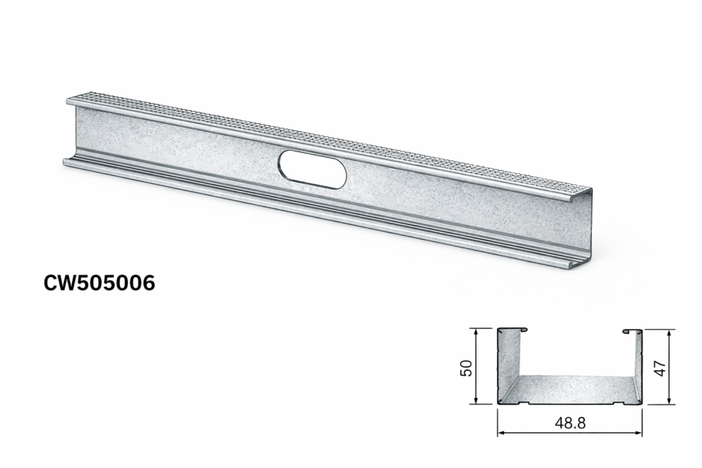 Montanti a C per pareti