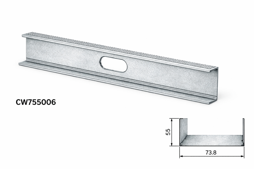 Montante a C per pareti FT Metalli codice CW755006