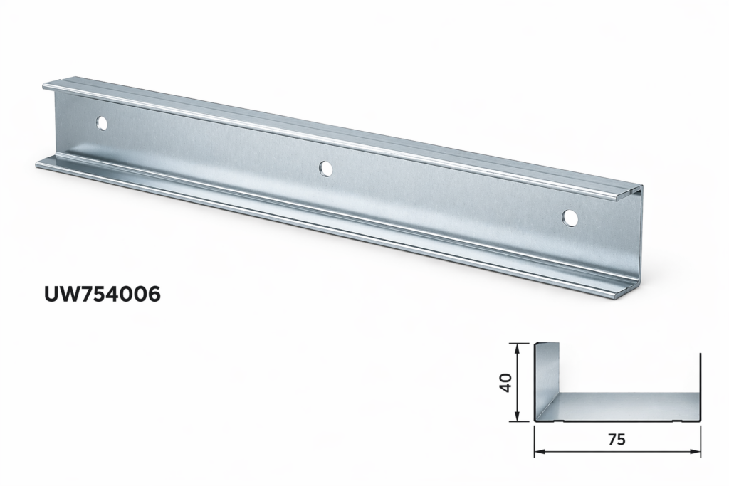 Guida a U per pareti FT Metalli codice UW754006