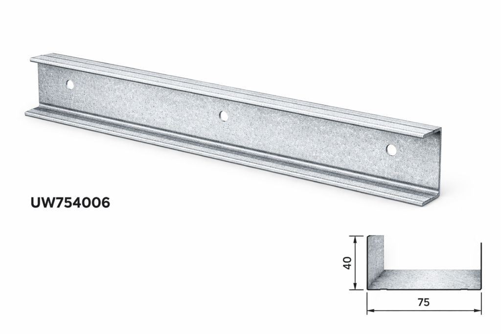 Guida a U per pareti FT Metalli codice UW754006